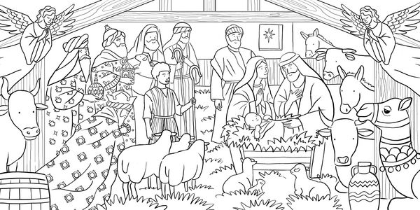 Produktbild: The Nativity Colouring Book