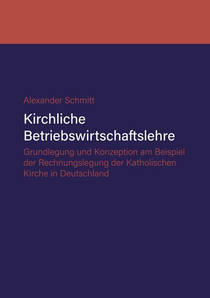 Produktbild: Kirchliche Betriebswirtschaftslehre
