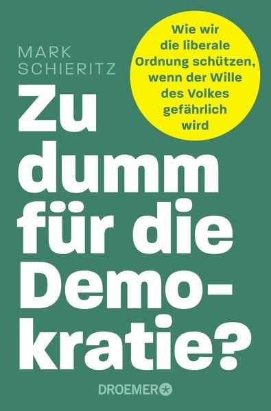 Produktbild: Zu dumm f&uuml;r die Demokratie?