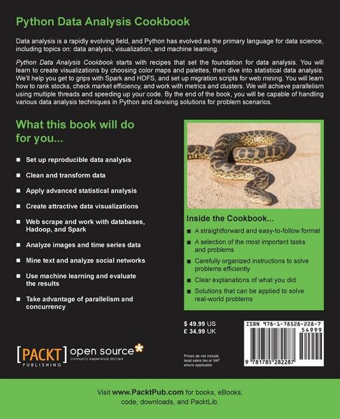 Produktbild: Python Data Analysis Cookbook