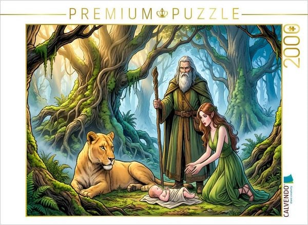 CALVENDO Puzzle Ak findet Claus im Zauberwald | 2000 Teile Lege-Größe 90 × 67 cm Foto-Puzzle für glückliche Stunden