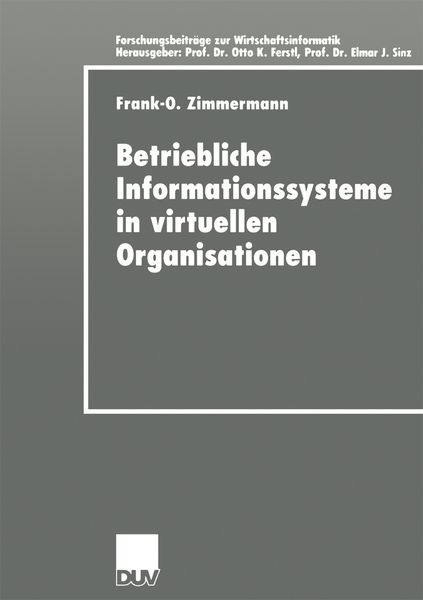 Produktbild: Betriebliche Informationssysteme in virtuellen Organisationen