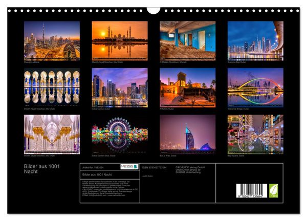 Produktbild: Bilder aus 1001 Nacht (Wandkalender 2026 DIN A3 quer), CALVENDO Monatskalender