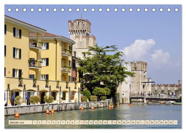 Produktbild: Impressionen vom Gardasee (Tischkalender 2026 DIN A5 quer), CALVENDO Monatskalender
