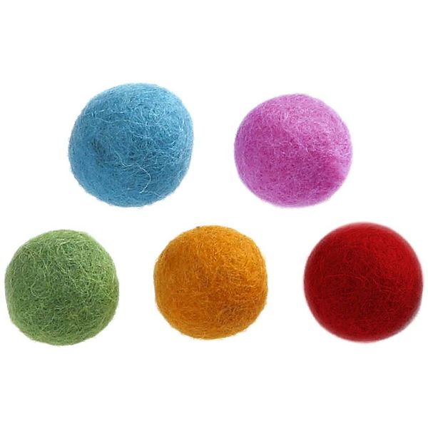 Produktbild: Creativ Company Filzkugeln, D 20 mm, Kr&auml;ftige Farben, 64 Stk