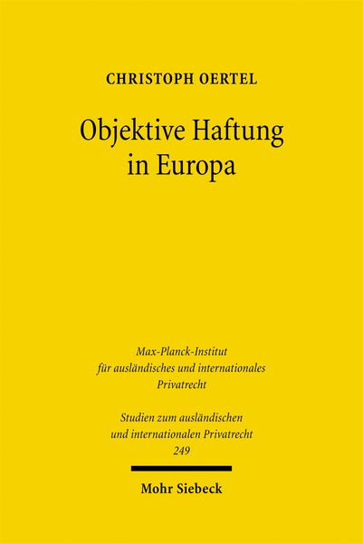 Produktbild: Objektive Haftung in Europa