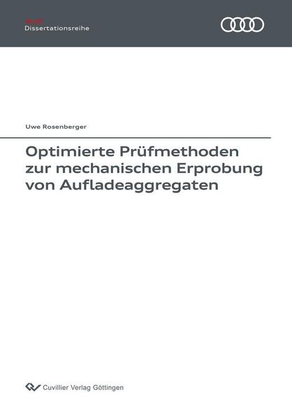 Produktbild: Optimierte Pr&uuml;fmethoden zur mechanischen Erprobung von Aufladeaggregaten