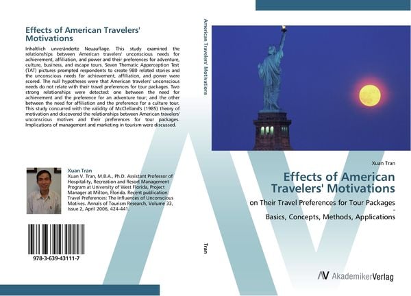 Produktbild: Effects of American Travelers' Motivations