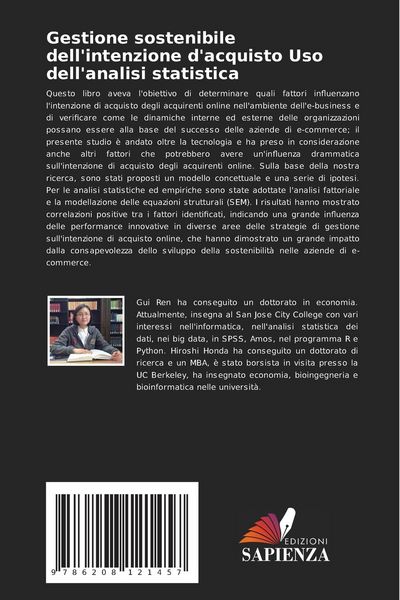 Produktbild: Gestione sostenibile dell'intenzione d'acquisto Uso dell'analisi statistica