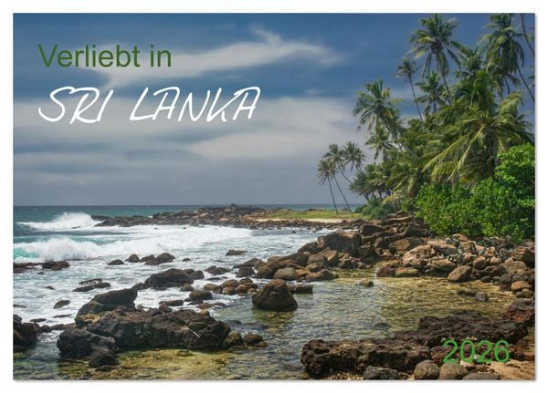 Produktbild: Verliebt in Sri Lanka (Tischkalender 2026 DIN A5 quer), CALVENDO Monatskalender