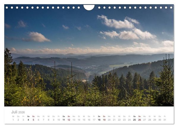 Produktbild: Sauerl&auml;nder Berge (Wandkalender 2026 DIN A4 quer), CALVENDO Monatskalender