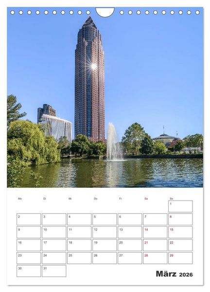 Produktbild: Frankfurt am Main - Impressionen aus der Finanzmetropole (Wandkalender 2026 DIN A4 hoch), CALVENDO Monatskalender