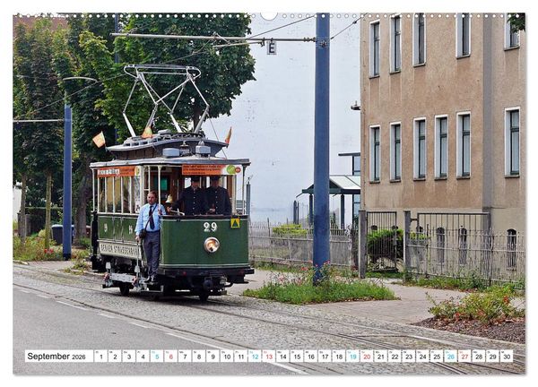 Produktbild: Tram historisch (hochwertiger Premium Wandkalender 2026 DIN A2 quer), Kunstdruck in Hochglanz
