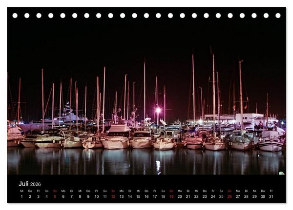 Produktbild: Ibiza by night (Tischkalender 2026 DIN A5 quer), CALVENDO Monatskalender