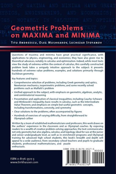 Produktbild: Geometric Problems on Maxima and Minima