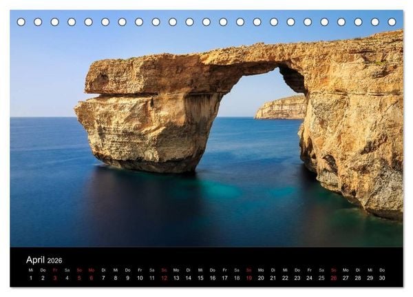 Produktbild: Maltesische Ansichten (Tischkalender 2026 DIN A5 quer), CALVENDO Monatskalender
