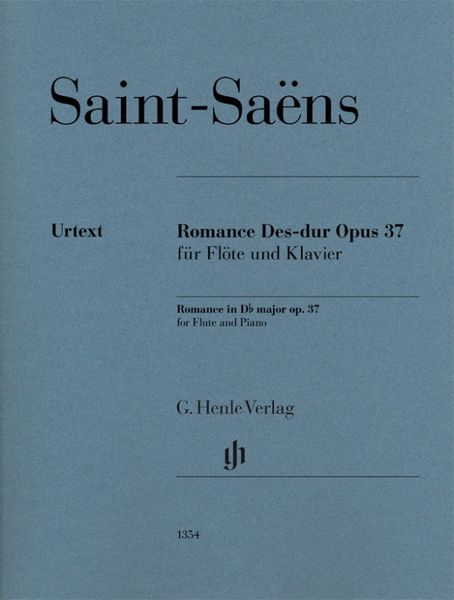 Produktbild: Camille Saint-Sa&euml;ns - Romance Des-dur op. 37 f&uuml;r Fl&ouml;te und Klavier
