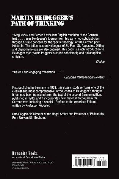 Produktbild: Martin Heidegger's Path of Thinking