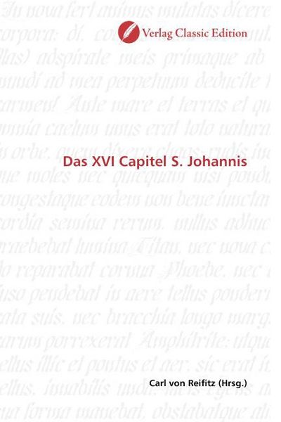 Produktbild: Das XVI Capitel S. Johannis