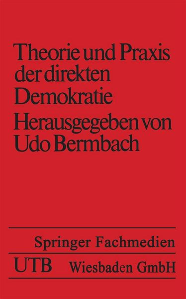 Produktbild: Theorie und Praxis der direkten Demokratie