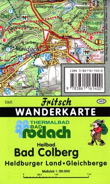 Produktbild: Fritsch Karte - Thermalbad Bad Rodach, Heilbad Bad Colberg