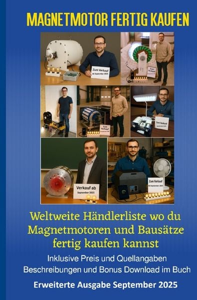 Magnetmotor fertig kaufen Ausgabe September 2025, Taschenbuch von Jürgen Wenz, Epubli, 9783565028146