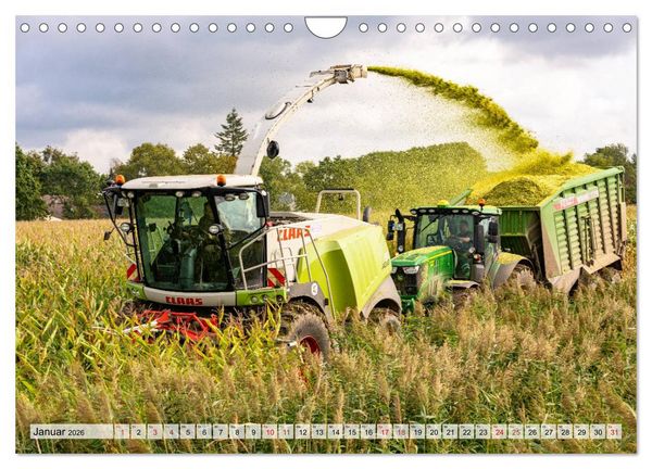 Produktbild: Maisernte am Deich (Wandkalender 2026 DIN A4 quer), CALVENDO Monatskalender