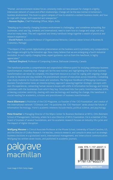 Produktbild: The Palgrave Handbook of Managing Continuous Business Transformation