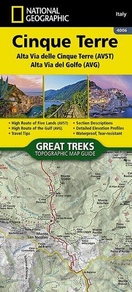 Produktbild: Cinque Terre High Path Av5t Map