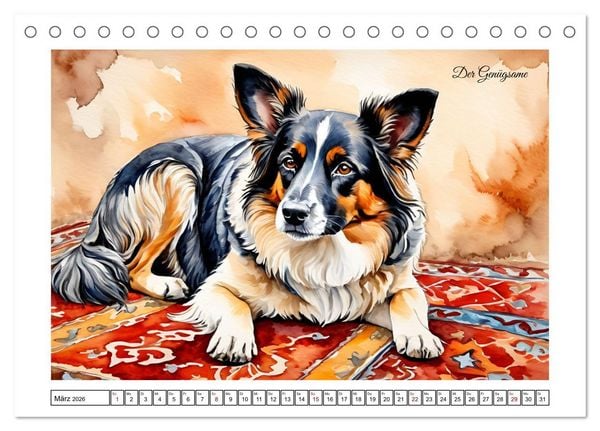 Produktbild: Hundetr&auml;ume (Tischkalender 2026 DIN A5 quer), CALVENDO Monatskalender