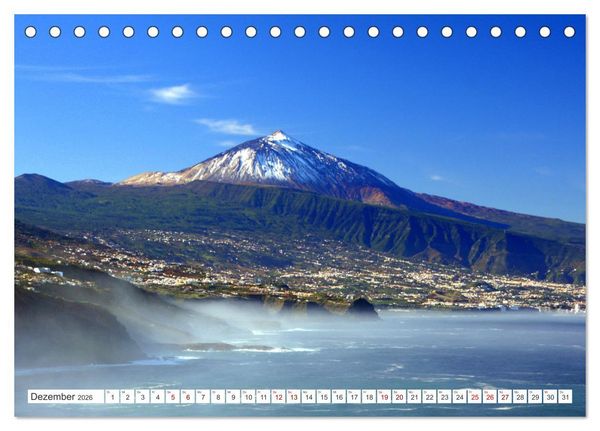 Produktbild: Teneriffa Insel der Gl&uuml;ckseligen (Tischkalender 2026 DIN A5 quer), CALVENDO Monatskalender