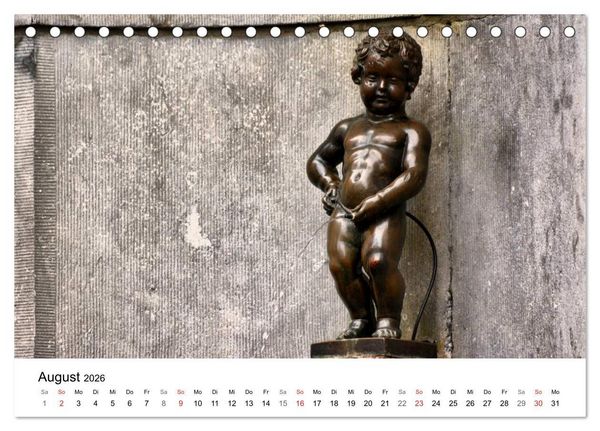 Produktbild: 300mm - Br&uuml;ssel (Tischkalender 2026 DIN A5 quer), CALVENDO Monatskalender