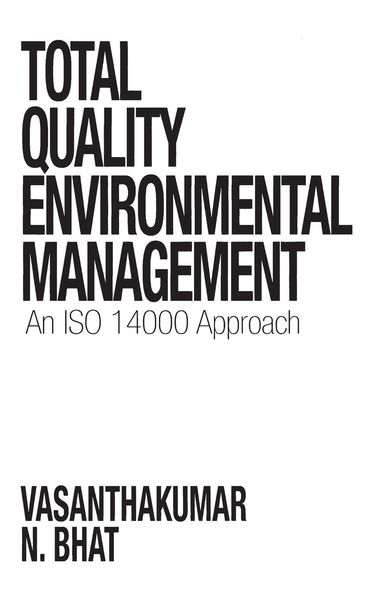 Produktbild: Total Quality Environmental Management