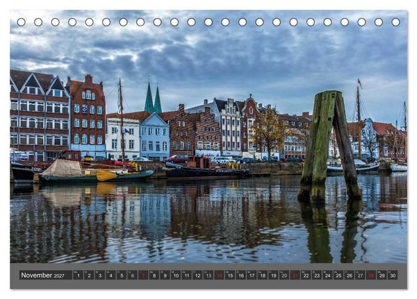 Produktbild: Die Hansestadt L&uuml;beck (Tischkalender 2027 DIN A5 quer), CALVENDO Monatskalender