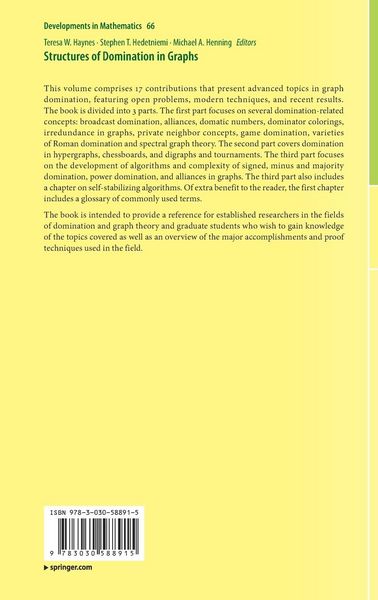 Produktbild: Structures of Domination in Graphs