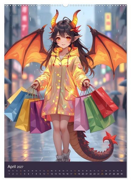 Produktbild: Willkommen bei den Dragonas (hochwertiger Premium Wandkalender 2027 DIN A2 hoch), Kunstdruck in Hochglanz