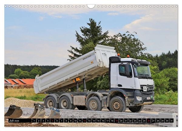 Produktbild: Baufahrzeuge auf der Baustelle (Wandkalender 2026 DIN A3 quer), CALVENDO Monatskalender