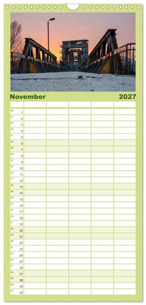 Produktbild: Familienplaner 2027 - Typisch Magdeburg mit 5 Spalten (Wandkalender, 21 x 45 cm) CALVENDO