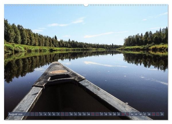 Produktbild: Finnisch Lappland (hochwertiger Premium Wandkalender 2026 DIN A2 quer), Kunstdruck in Hochglanz