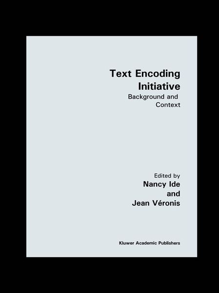 Produktbild: Text Encoding Initiative