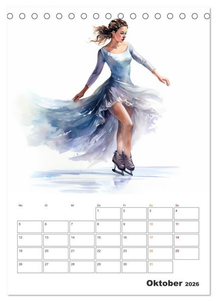 Produktbild: Aktivit&auml;ten im Sport (Tischkalender 2026 DIN A5 hoch), CALVENDO Monatskalender