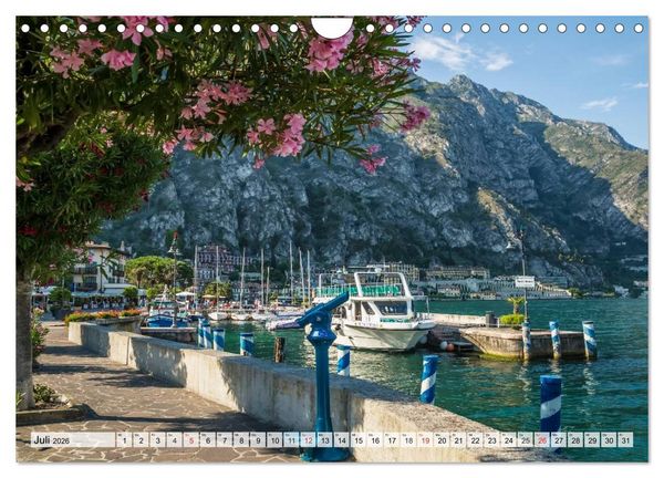 Produktbild: GARDASEE Die sch&ouml;nsten Uferpromenaden (Wandkalender 2026 DIN A4 quer), CALVENDO Monatskalender