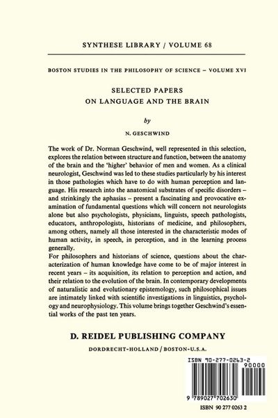 Produktbild: Selected Papers on Language and the Brain