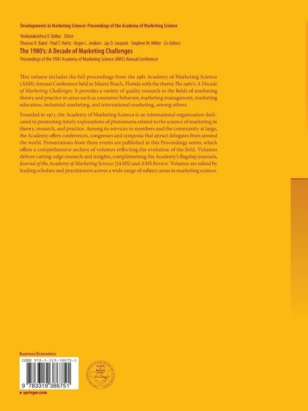 Produktbild: The 1980&rsquo;s: A Decade of Marketing Challenges