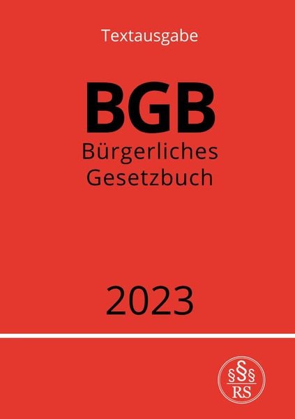 'Bürgerliches Gesetzbuch - BGB 2023' Von 'Ronny Studier' - Buch - '978 ...