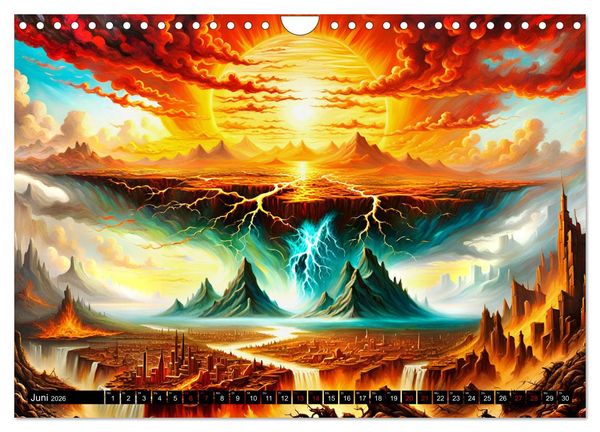 Produktbild: Zukunftsvisionen Wenn die Sonne zum Feind wird (Wandkalender 2026 DIN A4 quer), CALVENDO Monatskalender