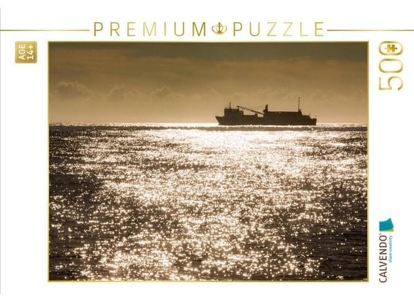 CALVENDO Puzzle Schiff im Morgenlicht | 500 Teile Lege-Größe 48 × 36 cm Foto-Puzzle für Erwachsene