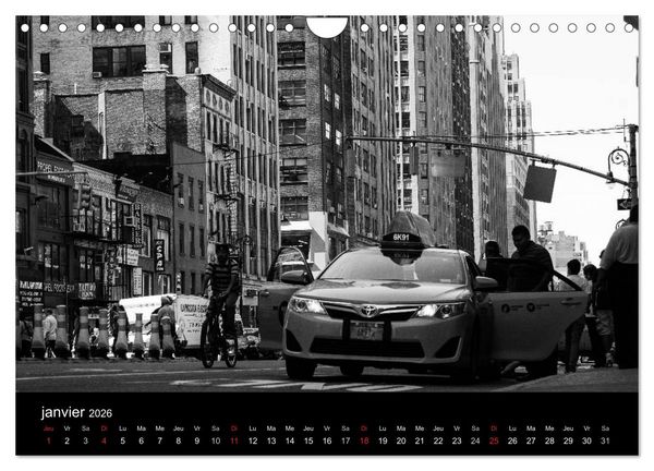 Produktbild: New York en noir et blanc (Calendrier mural 2026 DIN A4 vertical), CALVENDO calendrier mensuel
