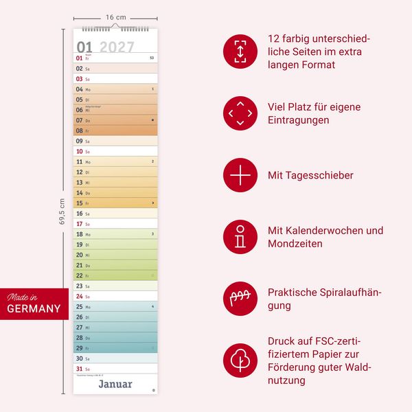 Produktbild: Bunte Wochen Langplaner XL 2027