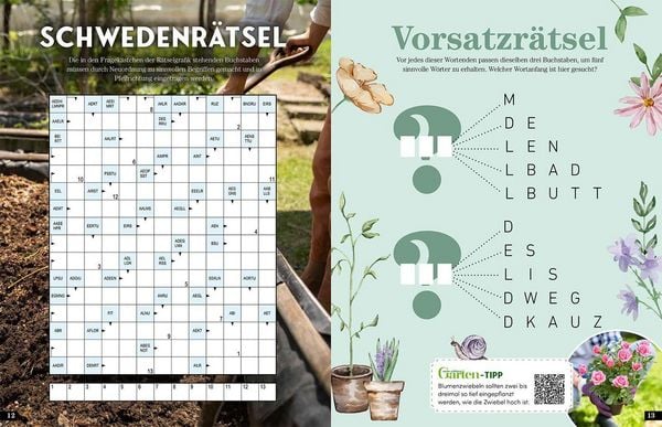 Produktbild: Das Garten-R&auml;tselbuch &ndash; Mit Profi-Tipps von "mein sch&ouml;ner Garten" f&uuml;r das ganze Jahr